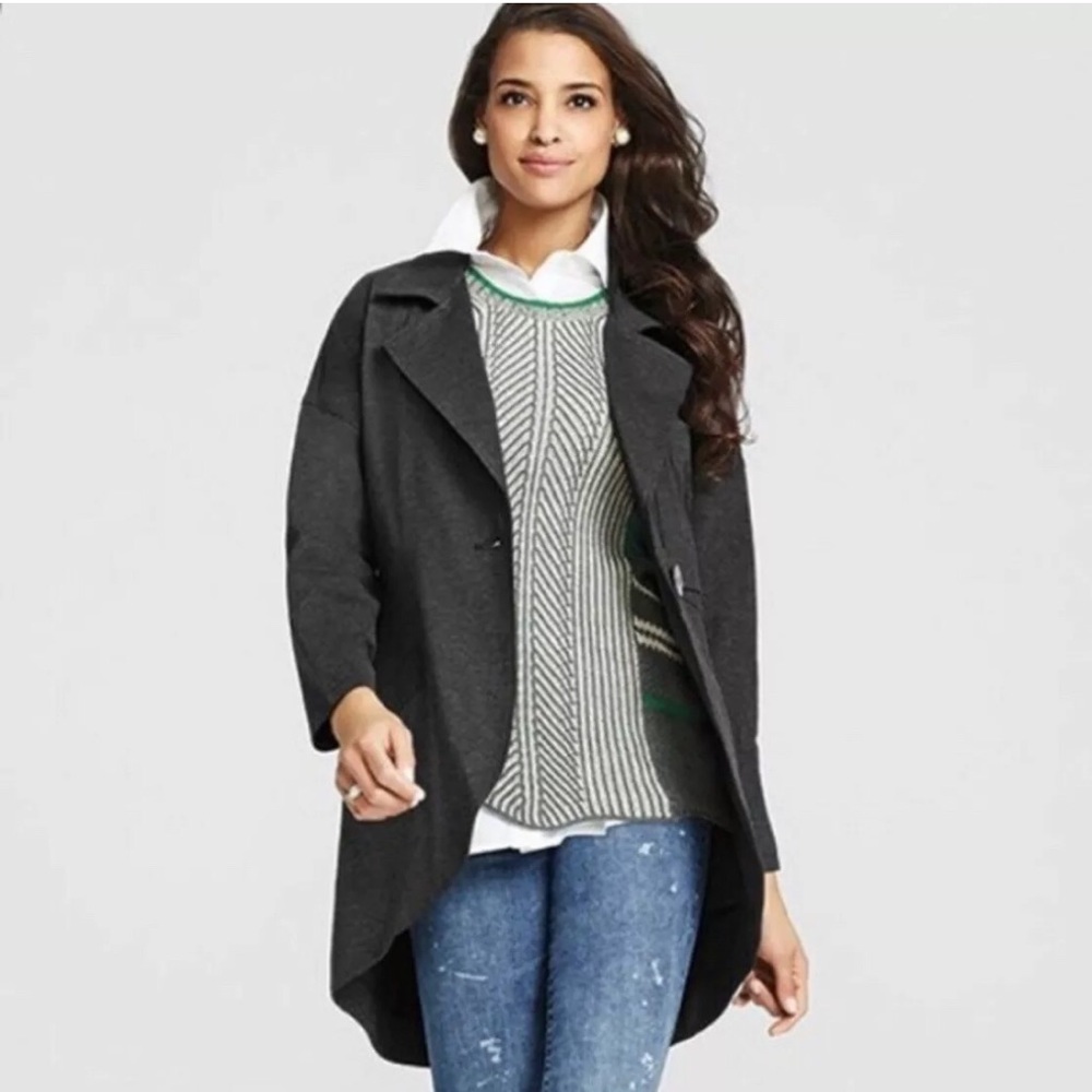 CAbi High-Low Lightweight Blazer Jacket
